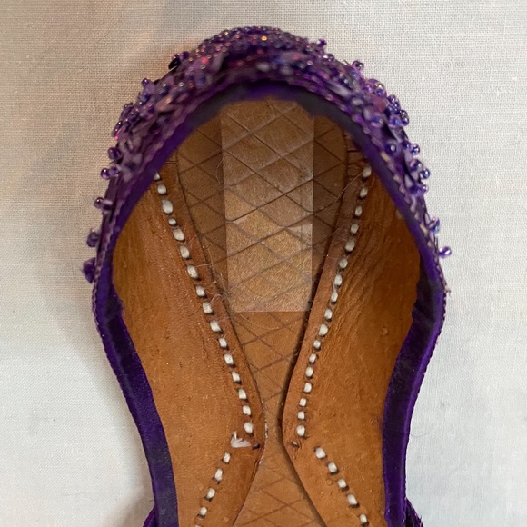 ❌ SOLD! Beachcomber handmade purple sequin flats! - Picture 9 of 13